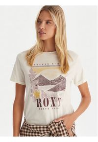 Roxy T-Shirt Oceanregular Poster ERJZT06017 Écru Regular Fit. Materiał: bawełna #3