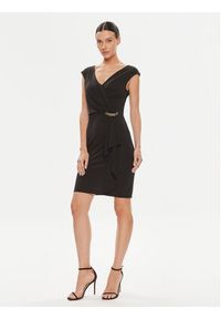 Rinascimento Sukienka koktajlowa CFC0019373002 Czarny Regular Fit. Kolor: czarny. Materiał: syntetyk. Styl: wizytowy #3