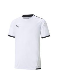 Koszulka dla dzieci Puma teamLIGA Jersey Junior. Kolor: czarny, wielokolorowy, biały. Materiał: jersey