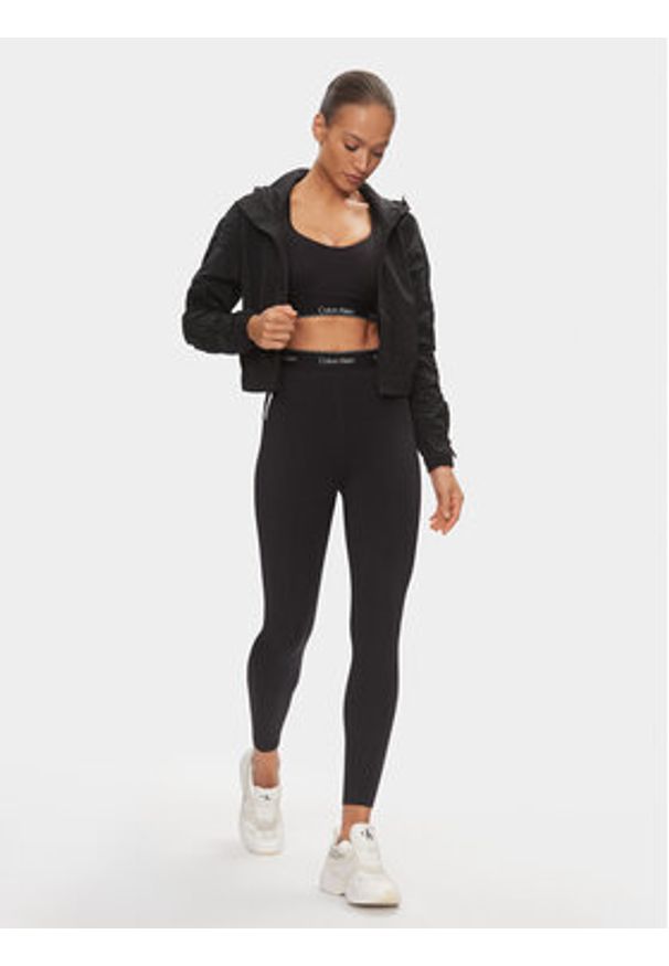 Calvin Klein Performance Wiatrówka 00GWS4O515 Czarny Relaxed Fit. Kolor: czarny. Materiał: syntetyk