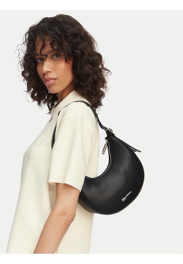 Karl Lagerfeld Jeans Torebka B2W30126 Czarny. Kolor: czarny. Materiał: skórzane