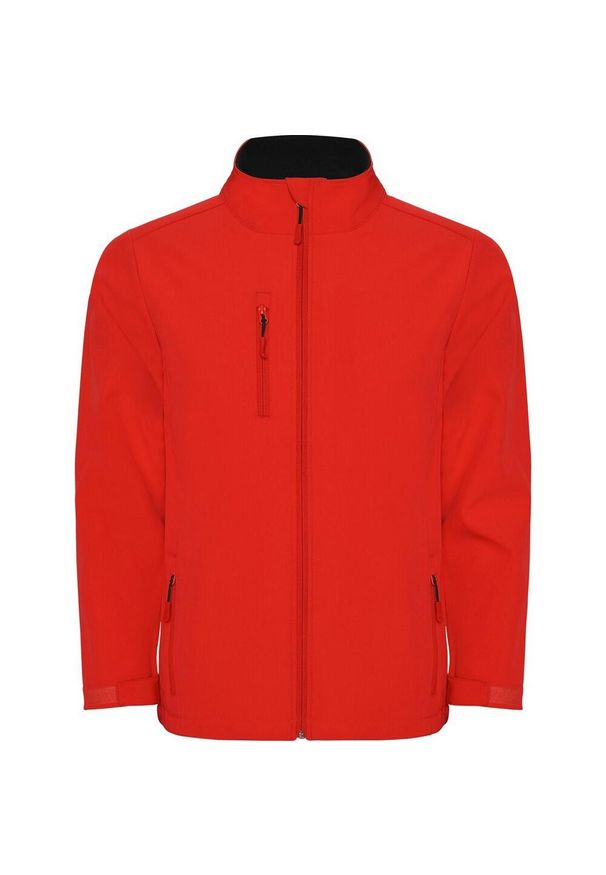 ROLY - Męska Kurtka Soft Shell Nebraska. Kolor: czerwony. Sport: turystyka piesza