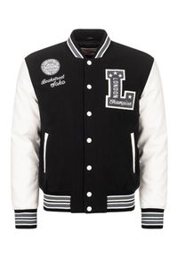 Kurtka puchowa Lonsdale Waterstein. Kolor: czarny, biały, wielokolorowy. Materiał: puch. Styl: vintage, młodzieżowy. Sport: turystyka piesza