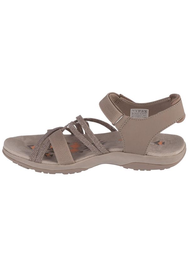 skechers - Sandały damskie, Reggae Slim - Meadow Grazer. Kolor: wielokolorowy, różowy, beżowy, szary