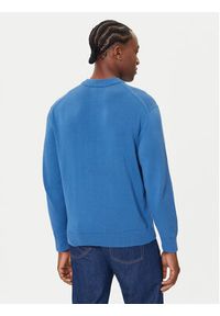 Calvin Klein Jeans Sweter LV04RC309G Niebieski Regular Fit. Kolor: niebieski. Materiał: bawełna