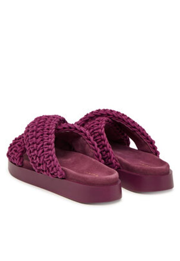 Inuikii Klapki Woven 1004.003.0062 Bordowy. Kolor: czerwony. Materiał: materiał