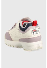 Fila sneakersy dziecięce Disruptor kolor fioletowy. Nosek buta: okrągły. Zapięcie: rzepy. Kolor: fioletowy. Materiał: guma #4