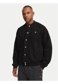 Hugo - HUGO Kurtka bomber Dabin 50563037 Czarny Oversize. Kolor: czarny. Materiał: bawełna #1
