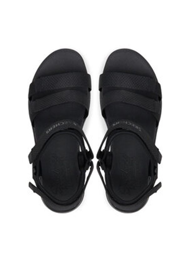 skechers - Skechers Sandały D'Lux Walker-Going-Out Vibes 119828/BBK Czarny. Kolor: czarny. Materiał: materiał