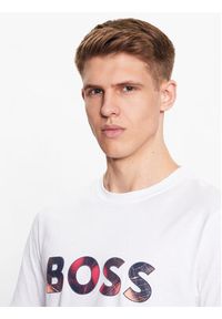 BOSS - Boss T-Shirt 50491718 Biały Relaxed Fit. Kolor: biały. Materiał: bawełna #5