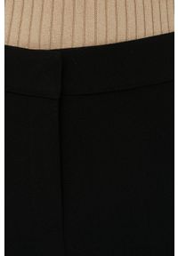 Notes du Nord spodnie damskie kolor czarny szerokie high waist. Stan: podwyższony. Kolor: czarny. Materiał: tkanina #4