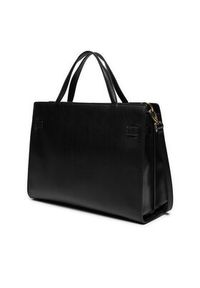 TOMMY HILFIGER - Tommy Hilfiger Torebka Th Heritage Workbag AW0AW16910 Czarny. Kolor: czarny. Materiał: skórzane
