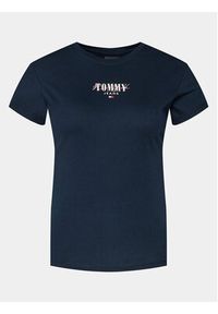 Tommy Jeans T-Shirt Essential DW0DW17839 Granatowy Slim Fit. Kolor: niebieski. Materiał: bawełna, syntetyk #6