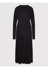 Rinascimento Sukienka dzianinowa CFM0010543003 Czarny Relaxed Fit. Kolor: czarny. Materiał: syntetyk #5