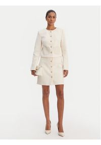 Morgan Spódnica trapezowa 261-JIKTORY Beżowy Regular Fit. Kolor: beżowy. Materiał: syntetyk #3