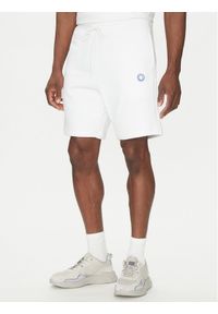 Hugo - HUGO Szorty sportowe Nylsho 50534288 Biały Regular Fit. Kolor: biały. Materiał: bawełna. Styl: sportowy