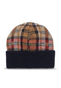TOMMY HILFIGER - Tommy Hilfiger Czapka Tommy Check Beanie AW0AW15315 Granatowy. Kolor: niebieski. Materiał: wełna #3