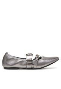DKNY Baleriny Dade K1511477 Srebrny. Kolor: srebrny. Materiał: skóra #1
