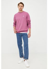 GAP bluza męska kolor fioletowy z nadrukiem. Kolor: fioletowy. Wzór: nadruk #2