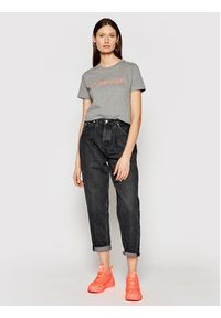 Calvin Klein T-Shirt Core Logo K20K202018 Szary Regular Fit. Kolor: szary. Materiał: bawełna #3
