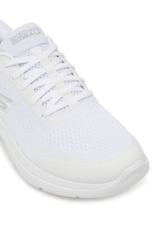 skechers - Skechers Sneakersy Go Walk Arch Fit 2.0 125319/WHT Biały. Kolor: biały. Materiał: materiał