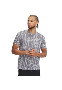 Koszulka męska Under Armour LAUNCH PRINTED SS. Kolor: szary. Sport: fitness #1