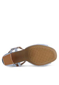 Geox Sandały D New Eraklia 80 D55RPA 00021 C4003 Niebieski. Kolor: niebieski. Materiał: skóra, zamsz #5