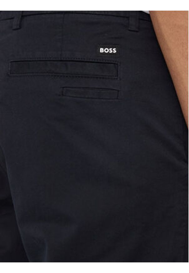 BOSS - Boss Chinosy Kaiton 50505392 Granatowy Slim Fit. Kolor: niebieski. Materiał: bawełna