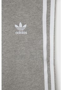adidas Originals szorty dziecięce HD2039 kolor szary z aplikacją. Stan: podwyższony. Kolor: szary. Materiał: bawełna. Wzór: aplikacja #2