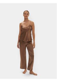 Simone Pérèle Spodnie piżamowe Dream 15B660 Beżowy Comfort Fit. Kolor: beżowy. Materiał: jedwab