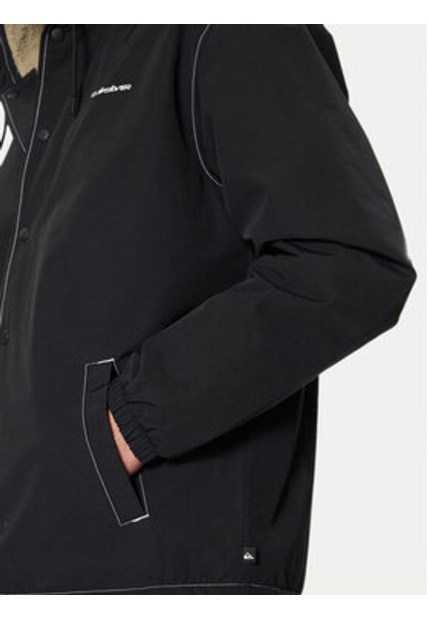 Quiksilver Kurtka przejściowa Rain Cloud EQYJK04110 Czarny Regular Fit. Kolor: czarny. Materiał: bawełna