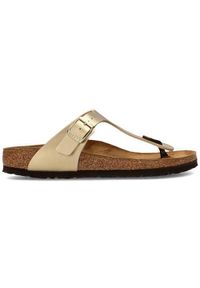 Japonki damskie Birkenstock Gizeh. Kolor: żółty. Materiał: materiał