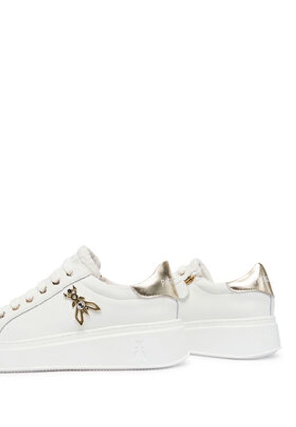 Patrizia Pepe Sneakersy PPJ903.27 Biały. Kolor: biały. Materiał: skóra