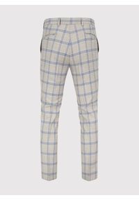 Pako Lorente - PAKO LORENTE – Beżowe spodnie garniturowe w kratę. Okazja: na wesele, na ślub cywilny, na komunię. Kolor: beżowy. Materiał: poliester, wiskoza, elastan, tkanina. Wzór: gładki. Sezon: wiosna, lato. Styl: elegancki #7
