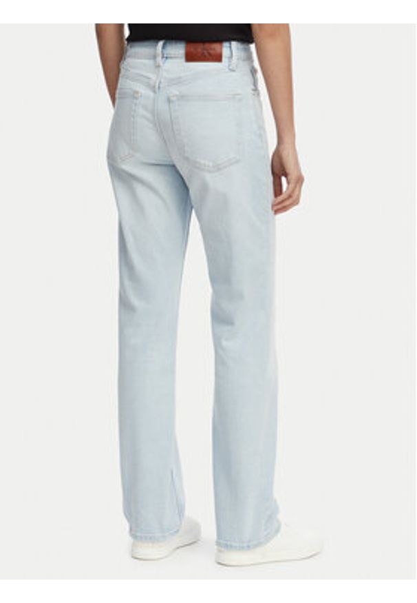 Calvin Klein Jeans Jeansy LV047F710G Niebieski jasny Straight Fit. Kolor: niebieski