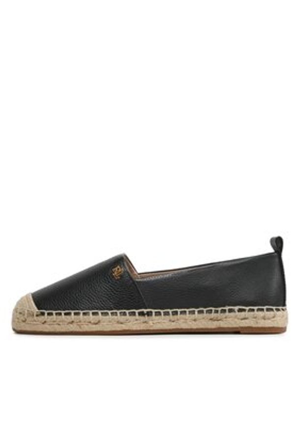 Lauren Ralph Lauren Espadryle Cameryn IV 802905304001 Czarny. Kolor: czarny. Materiał: skóra