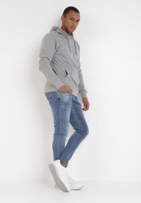 Born2be - Jasnoszara Bluza Avaguna. Kolor: szary. Długość rękawa: długi rękaw. Długość: długie. Styl: sportowy #8