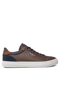 Pepe Jeans Sneakersy PMS30839 Brązowy. Kolor: brązowy. Materiał: materiał #4