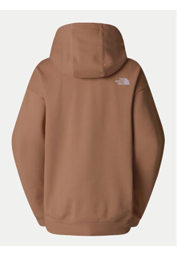 The North Face Bluza Essential NF0A89EN Brązowy Oversize. Kolor: brązowy. Materiał: bawełna