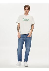 Pepe Jeans T-Shirt Claude PM509390 Écru Regular Fit. Materiał: bawełna #3