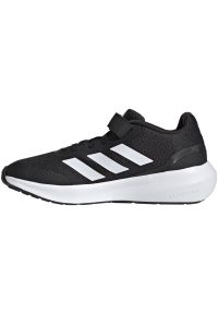 Adidas - Buty adidas Runfalcon 3.0 Sport Running Elastic Lace Top Strap Jr HP5867 czarne. Okazja: na co dzień. Zapięcie: rzepy. Kolor: czarny. Materiał: syntetyk, materiał, guma. Szerokość cholewki: normalna. Model: Adidas Cloudfoam. Sport: bieganie