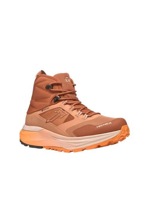 TECNICA - Buty trekkingowe damskie Tecnica Agate S Mid Gtx. Wysokość cholewki: za kostkę. Kolor: brązowy, pomarańczowy, wielokolorowy. Materiał: syntetyk, materiał. Szerokość cholewki: normalna