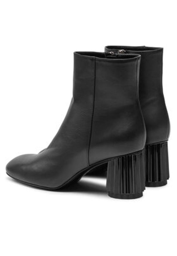 AGL Botki Dorica M Bootie D271500PCKB1411013 Czarny. Kolor: czarny. Materiał: skóra