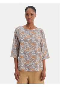 Weekend Max Mara Bluzka 2615111142 Niebieski Relaxed Fit. Kolor: niebieski. Materiał: jedwab #1