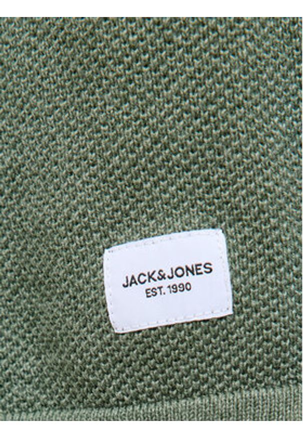 Jack & Jones Sweter Hill 12157321 Zielony Regular Fit. Kolor: zielony. Materiał: bawełna