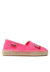 Love Moschino - LOVE MOSCHINO Espadryle JA10192G0EJI0604 Różowy. Kolor: różowy. Materiał: materiał