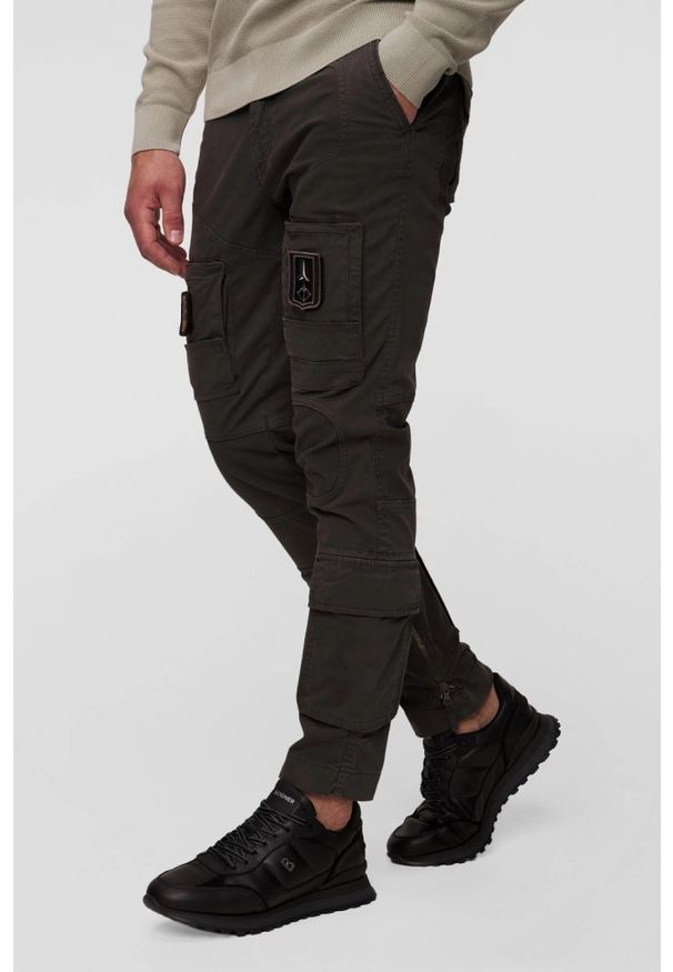 Aeronautica Militare - AERONAUTICA MILITARE Szarozielone spodnie Iconic Anti-G. Kolor: zielony