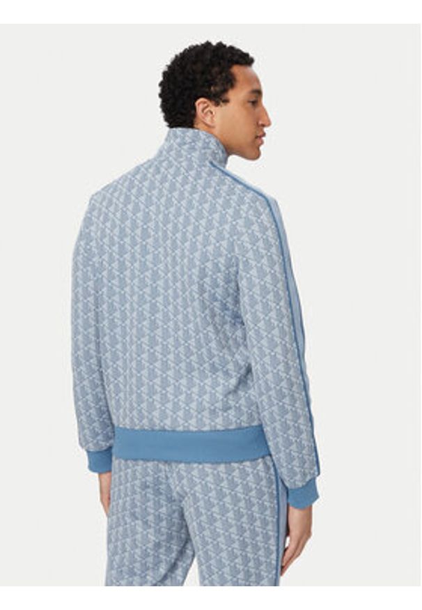 Lacoste Bluza SH1368 Niebieski Regular Fit. Kolor: niebieski. Materiał: bawełna