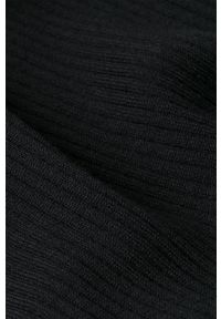 IVY & OAK - Ivy & Oak Sukienka kolor czarny midi prosta. Okazja: na co dzień. Kolor: czarny. Materiał: wełna, materiał. Długość rękawa: długi rękaw. Typ sukienki: proste. Styl: casual. Długość: midi #5