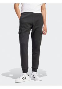 Adidas - adidas Spodnie dresowe adicolor Trefoil IP2755 Czarny Slim Fit. Kolor: czarny. Materiał: bawełna